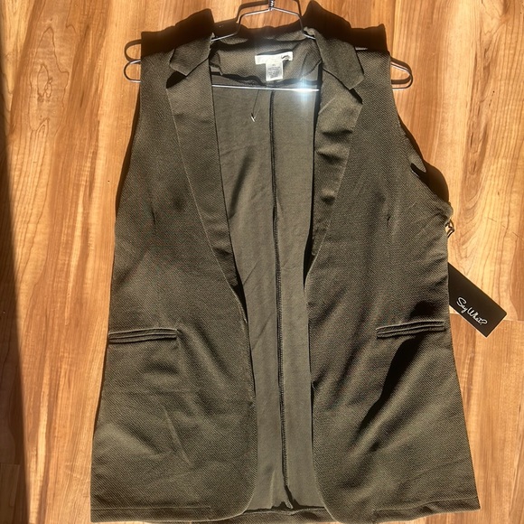 Say What? Jackets & Blazers - Say What? Women’s Open Front Vest - XL - Dark Green - Brand new!!